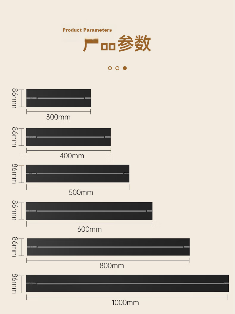 CHNT Rail Socket Wall-Mounted Track Socket Ultra-Thin Phantom 60CM Track + 4 Adapters Velvet Night Black 17
