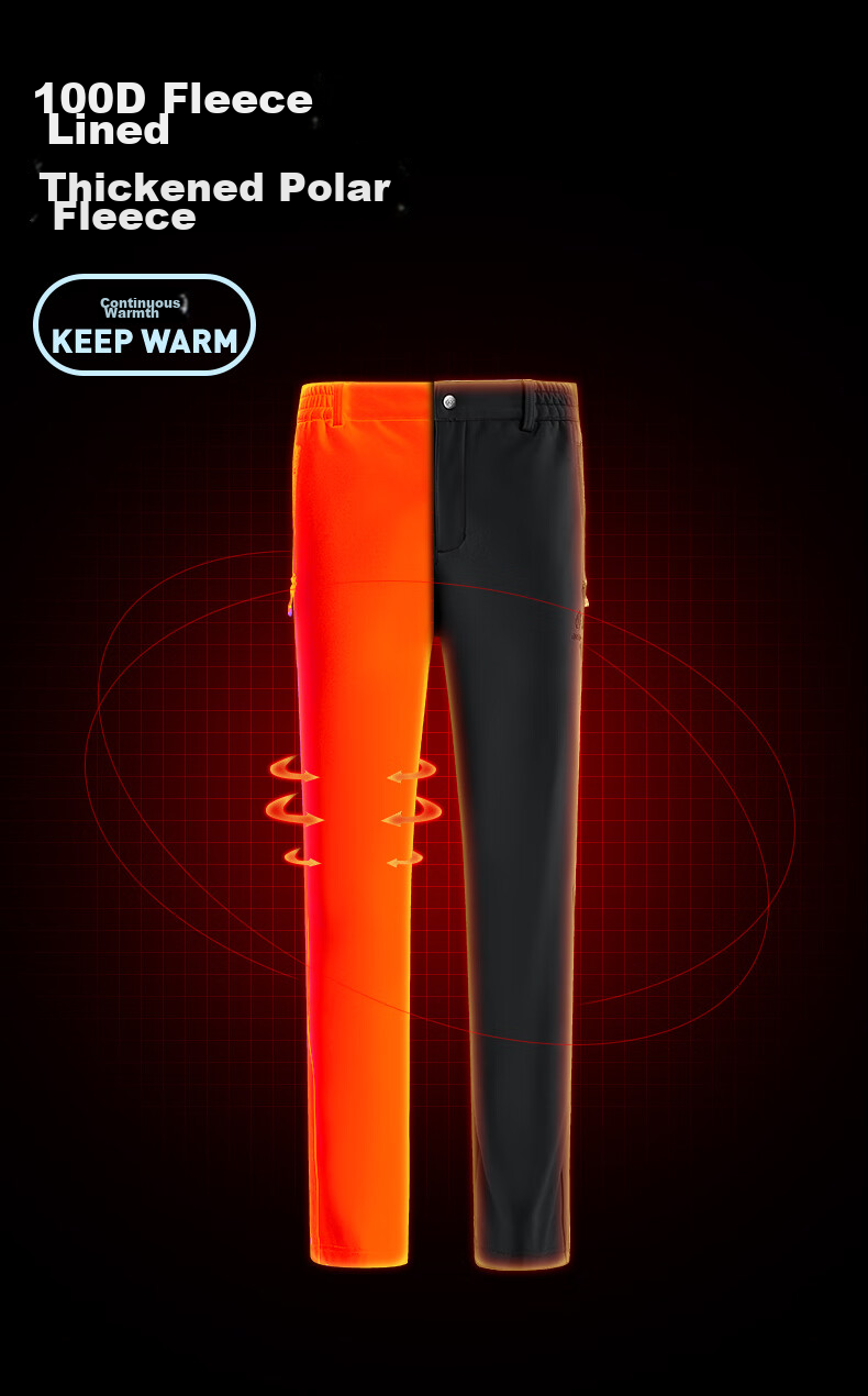 TECTOP Softshell Pants Unisex Spring Summer Water-Repellent Breathable Quick-Dry Hiking Trousers Sand Color (Lightweight) S 3