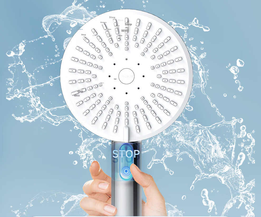 ARROW Multifunction Large Panel Handheld Shower Head High Pressure Single Head AE58140MCP 8