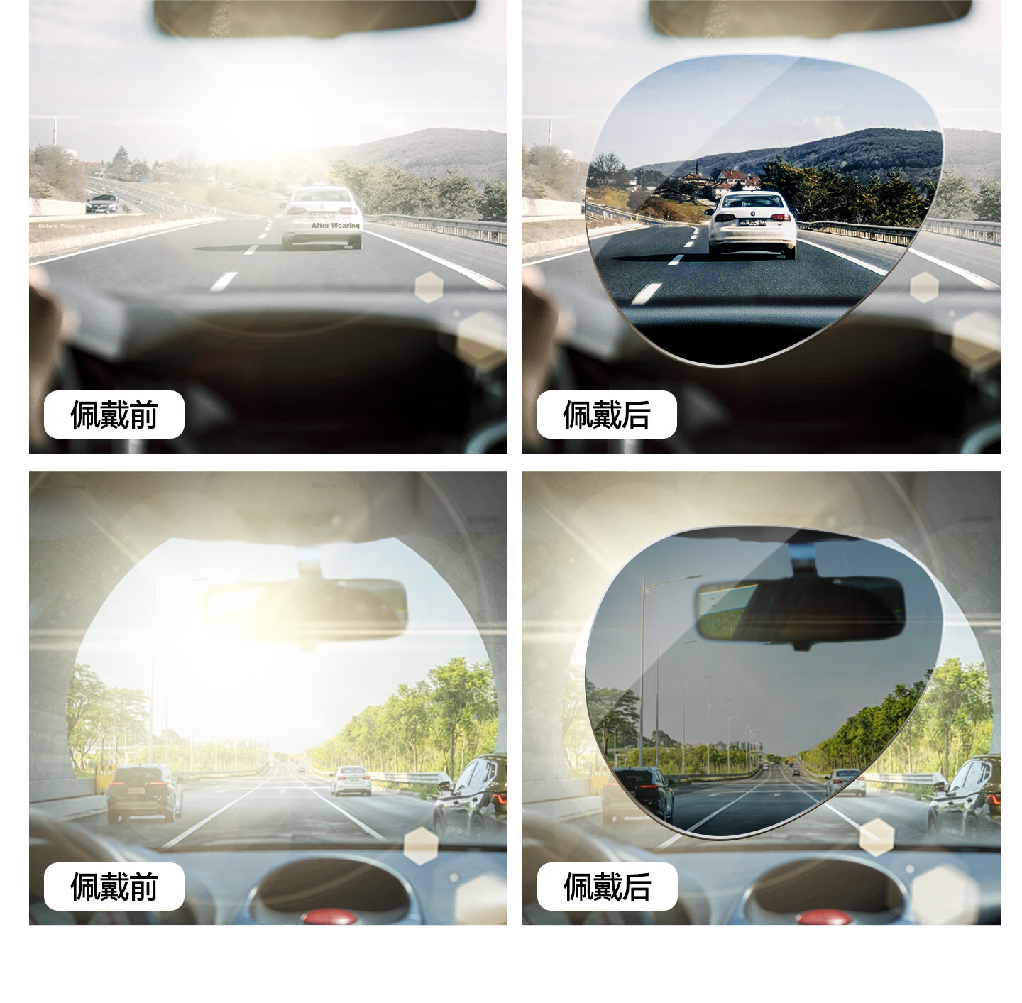 CAPONI Ultra-Light Titanium Frame Polarized Photochromic Sunglasses for Men, Driving Day and Night Use, Pilot Style Anti-Glare 15