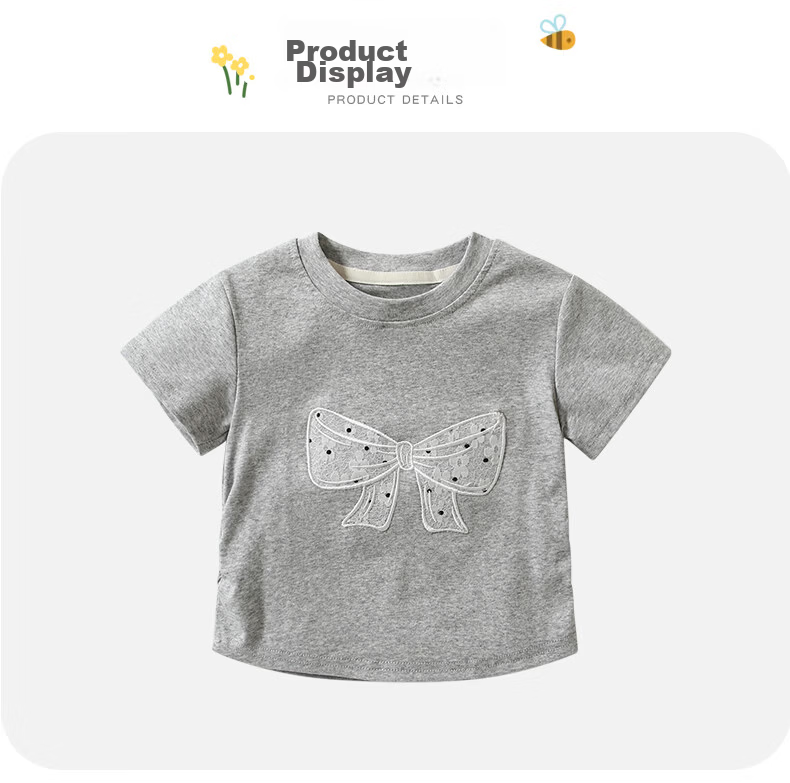 VOONLIE Girls Summer Outfit Stylish Kids Clothing Baby Girls Short Sleeve T-Shirt and Skirt Two-Piece Set Summer 8
