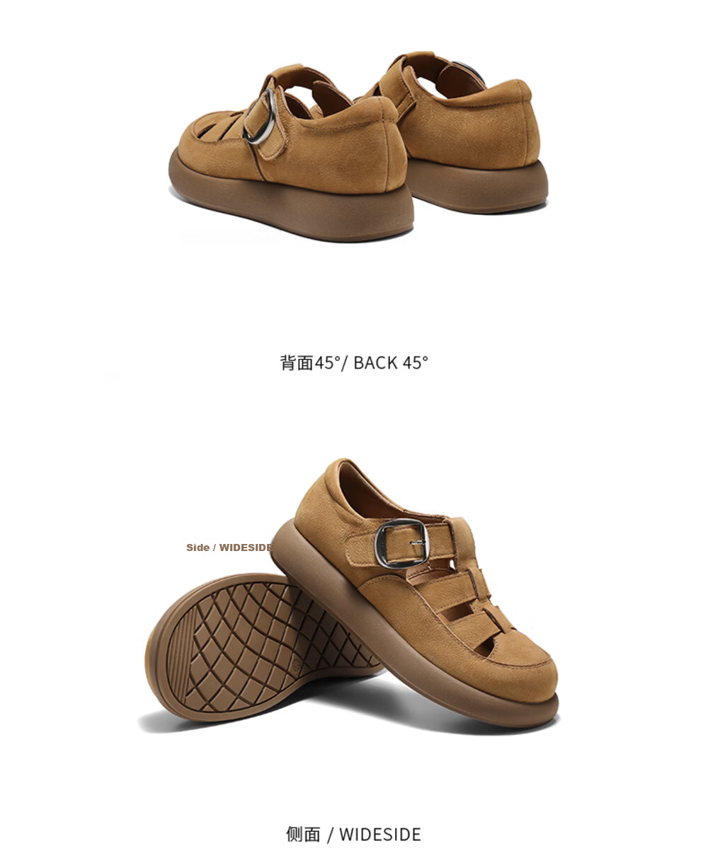 Belle Freedom Roman Sandals Women Summer 2026 Hollow Breathable Birkenstock JD040BK6 Brown Size 38 5