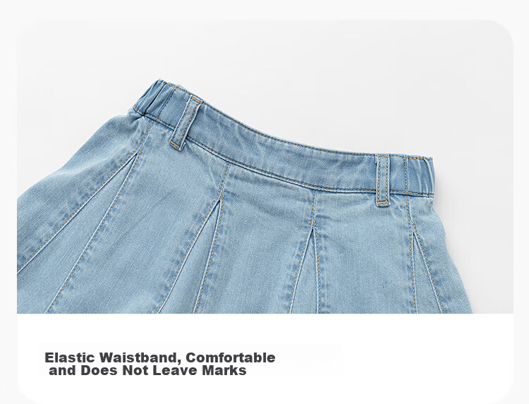 Balabala [balaOne] Girls' Denim Skirt Summer 2026 Sweet Children's Skirt 5