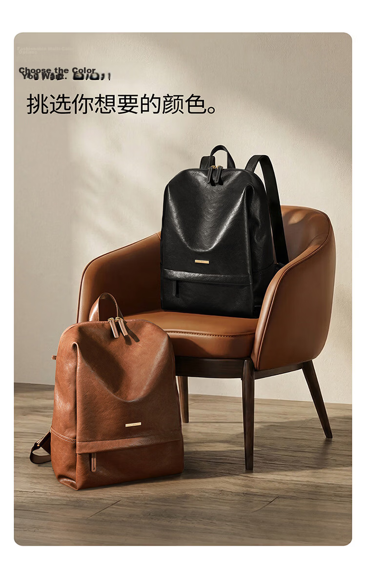 GOLF Women's Fashion Backpack 14-inch Laptop Bag Large Capacity Casual Travel Student School Bag 7