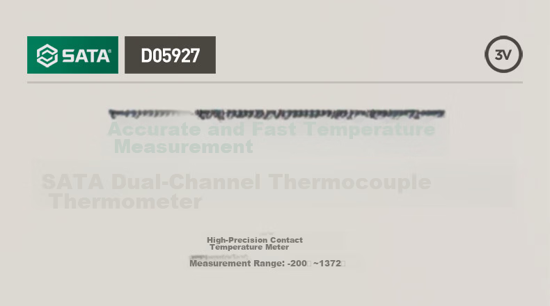 SATA K-Type Thermocouple Thermometer High-Precision Contact Temperature Meter Dual-Channel Water Temperature Tester D05926 1