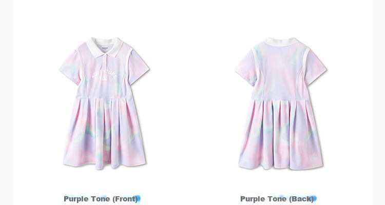 Balabala [balaOne] Girls' Dress Children's Summer Polo Dress Waist-Drawn Quick-Dry 14