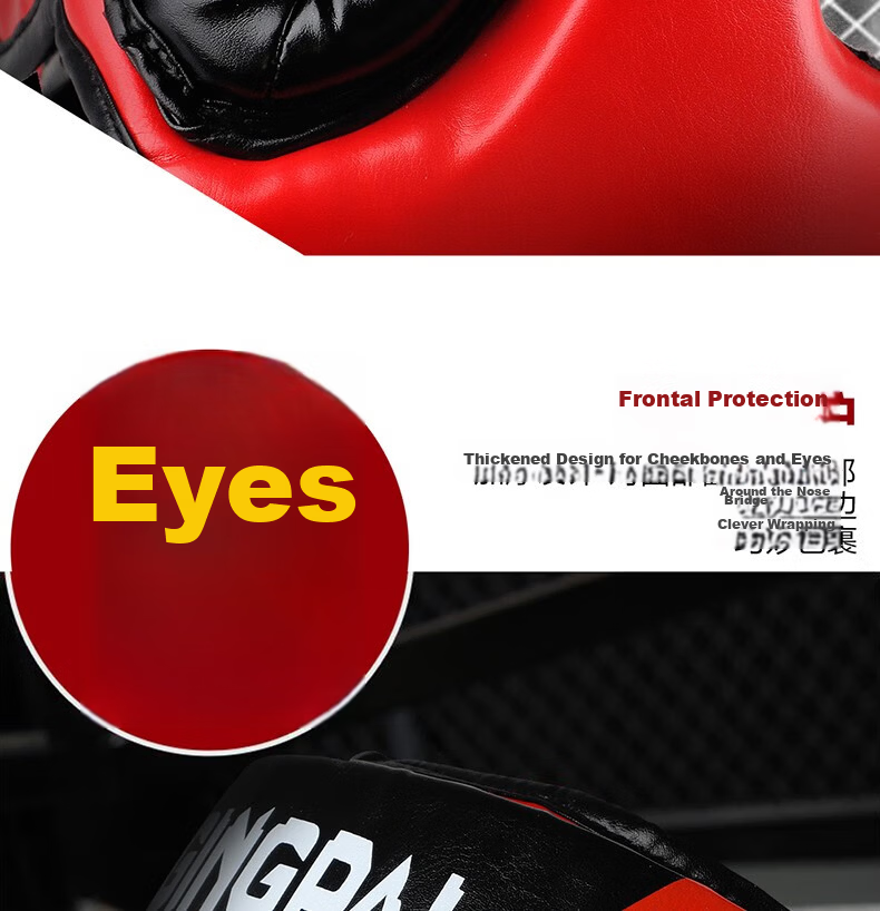 Competitive Edge Boxing Headgear Full Face Head Guard for Adults and Kids, Professional Boxing and MMA Head Protection 5