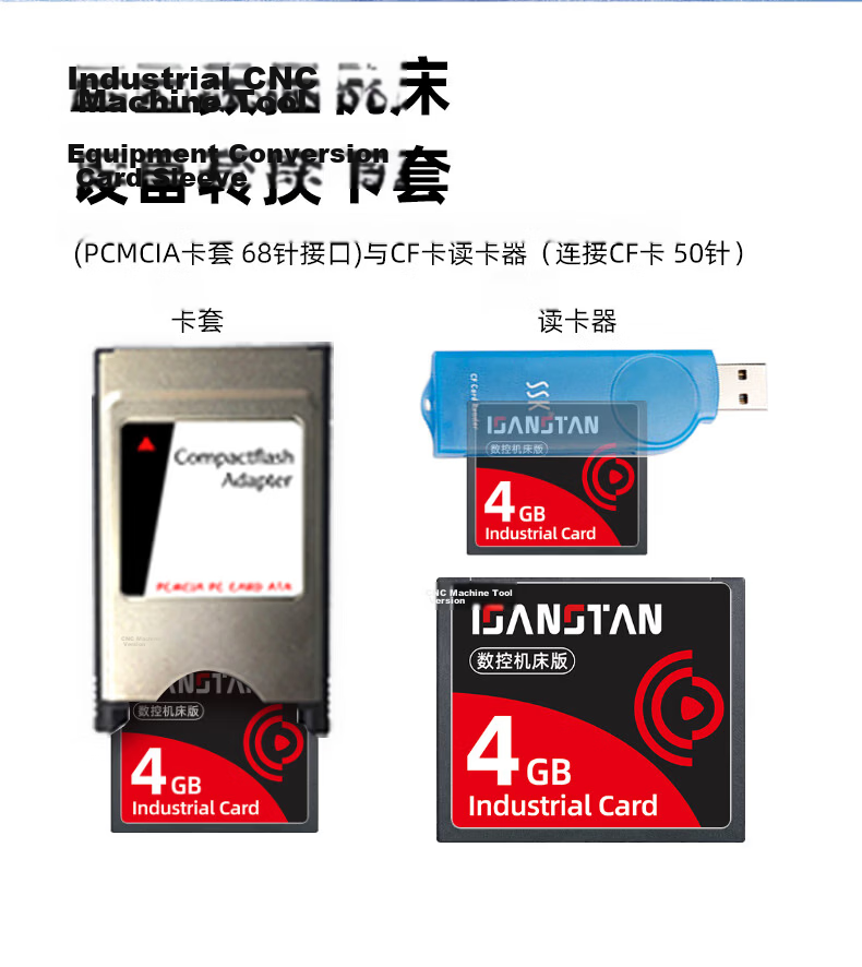 ISANSTAN Industrial CF Card 2G CNC Machine Fanuc CF Storage Card Mitsubishi M70 Siemens Frank FANUC System Machining Center CNC Advertising Machine Storage Card 9