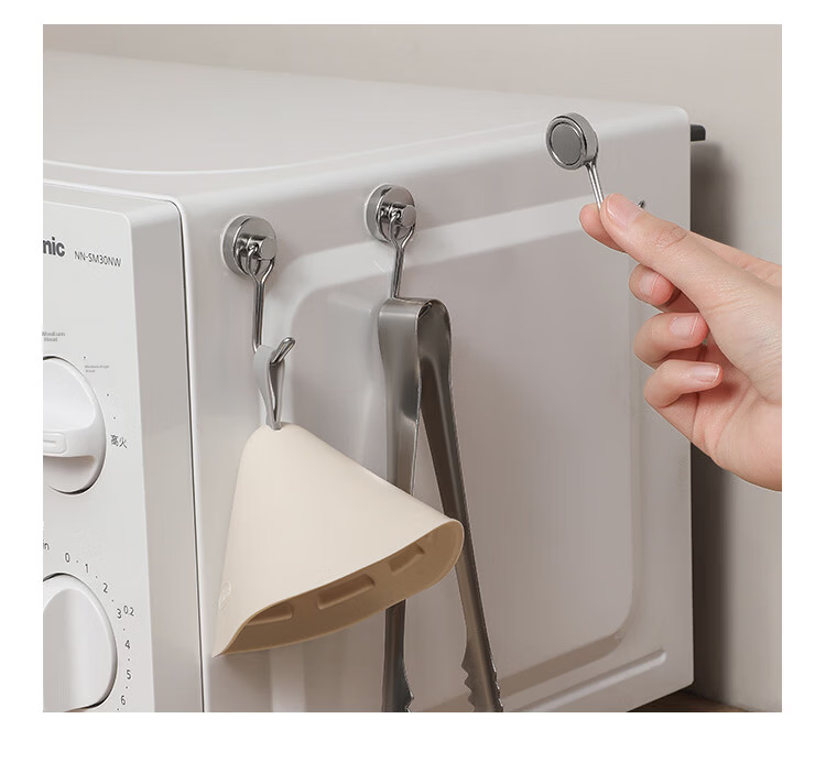 Imakara Strong Magnetic Refrigerator Hook for Kitchen Utensils, No-Drill Hanging Rack for Spoons and Spatulas 14