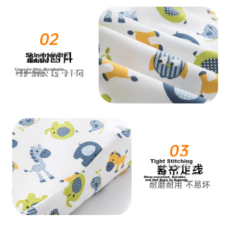 J.Sir Children's Natural Latex Pillow for Ages 3-12, Pure Cotton Class A Soothing Breathable Shaping Neck Support Pillow 13