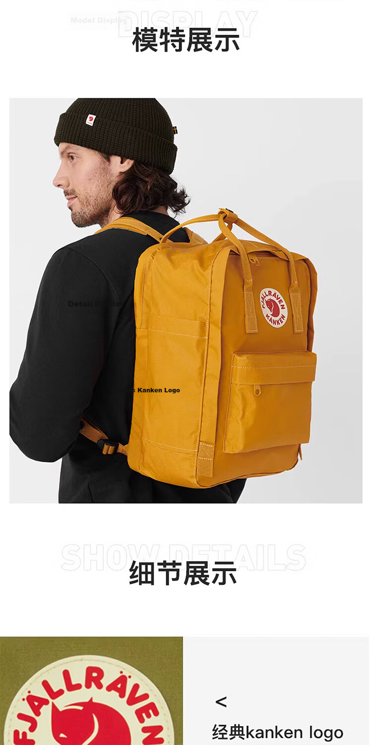 FJALLRAVEN Laptop Backpack 23523-046 Super Grey 13L Student School Bag 8