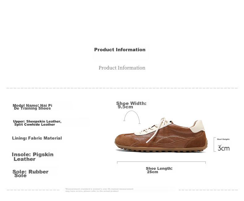 Senda Cai Wenjing Same Style Milk Leather Training Shoes Women 2026 Spring New Lambskin Casual Sneakers 4XV23 Beige Size 36 19