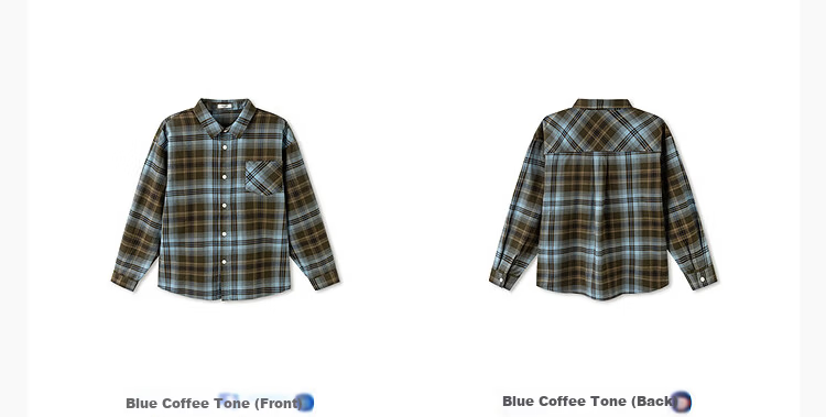 Balabala Kids Long Sleeve Shirt Baby Clothes Boys Girls 2026 New Spring Plaid Shirt Jacket 16