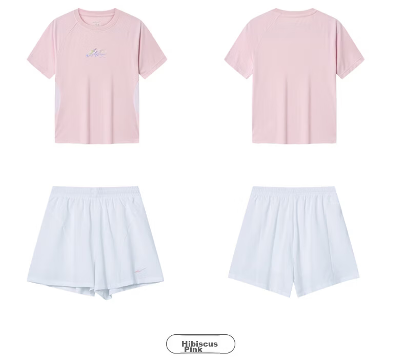 ERKE Kids Girls Short Sleeve Set UV50+ Four-Way Stretch Sun Protection Sports Set Spectrum Purple 140 21