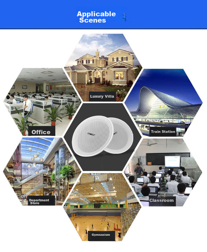 SAST 6-Inch Constant Pressure Ceiling Speaker Embedded Background Music Public Address Speaker TH1-6 11