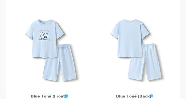 Balabala Kids Pajama Set Boys Girls Homewear Toddler Baby Children Air Conditioning Skin-Friendly 209225171211 30