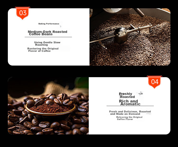 Delonghi Selected Espresso Coffee Beans 100% Arabica Brazil & Robusta Blend Espresso Coffee Beans Accessories Italian Imported Coffee Beans 250g Medium Roast 5