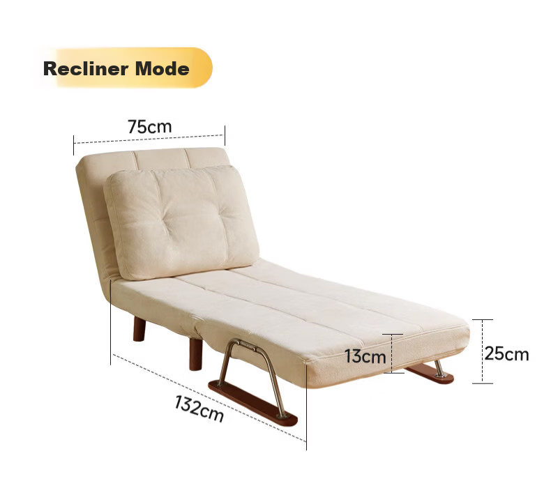 Jiayi Folding Sofa Bed 2026 New Model Dual-Use Small Apartment Single Bed Home Study Folding Bed 26