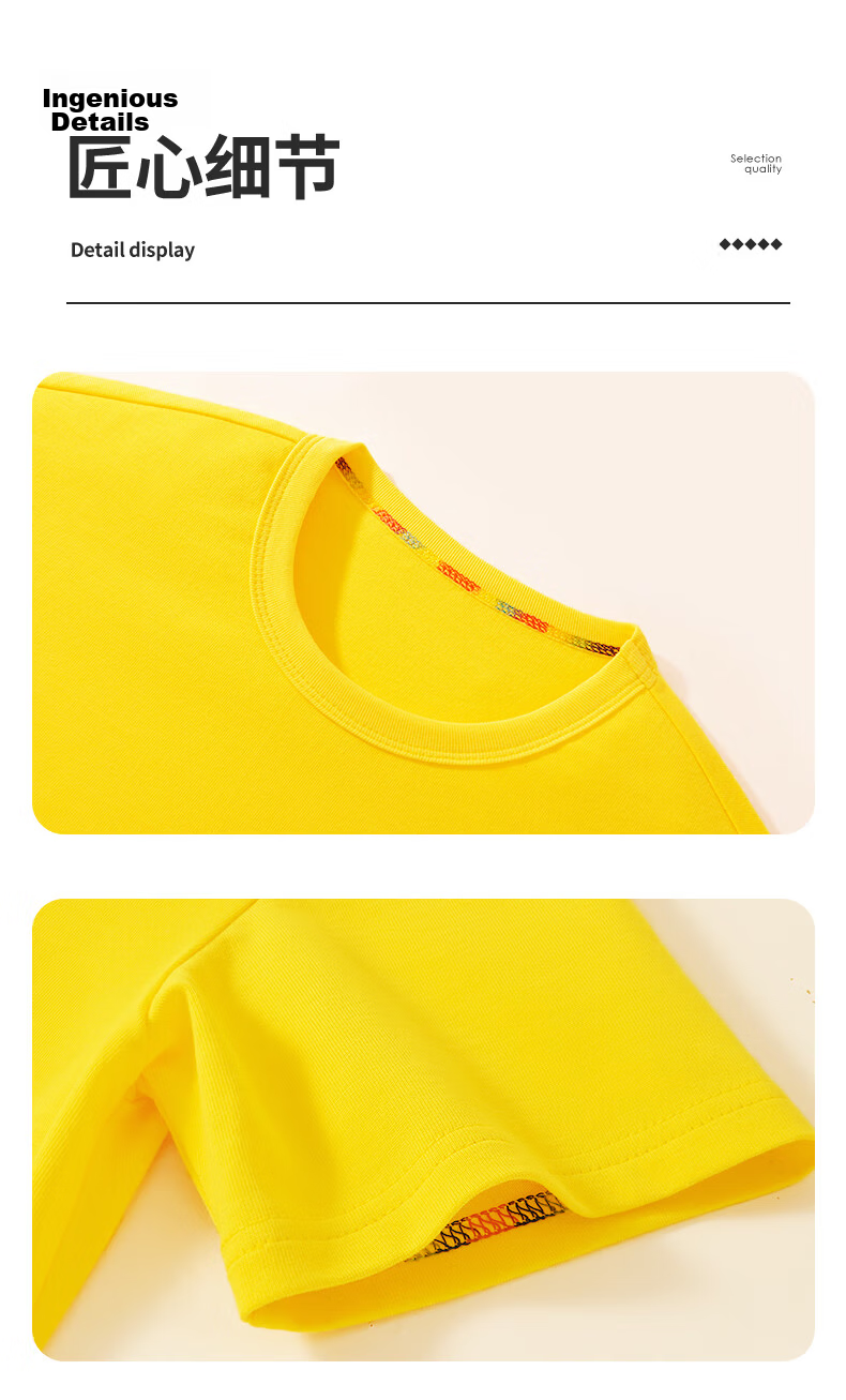 Disney Kids Sportswear 2026 Summer New Comfortable Cotton Girls Short Sleeve T-Shirt Loose Boys Summer Outfit 16