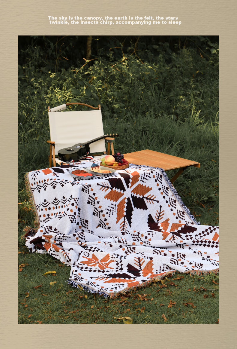 Jingxun Outdoor Tablecloth, Camping Tent Moisture-Proof Mat, Picnic Mat, Camping Blanket, Table Cover, Coffee Table Mat, 90*150cm 2