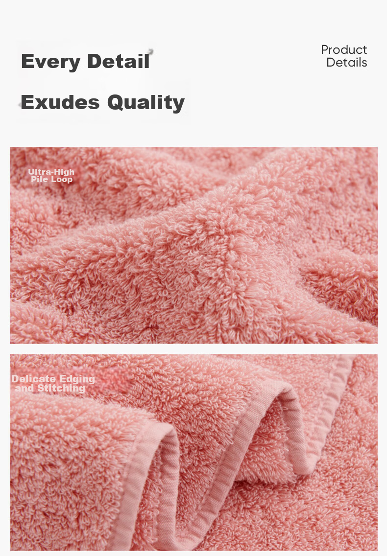 Furi Home Textiles × JDear JD.com Collaboration Pure Cotton A-Class Extra Large Extra Thick Xinjiang Long-Staple Cotton Bath Towel Deep Purple 16