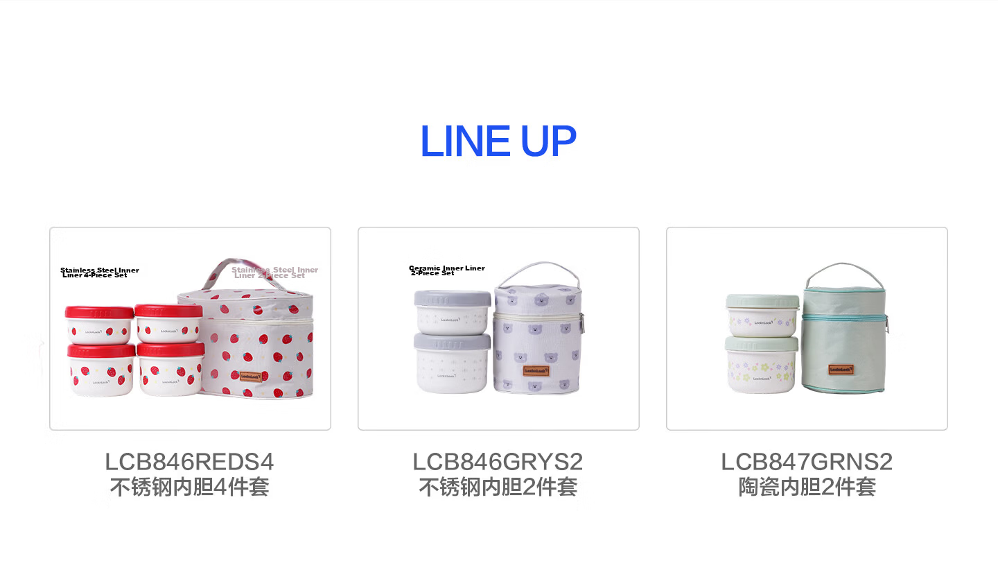 LOCK&LOCK Stainless Steel Insulated Lunch Box Set (500ML+700ML) Gray with Free Lunch Bag 12