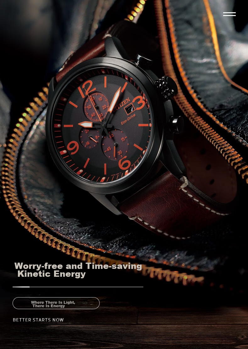 CITIZEN Men's Japanese Korean Solar-Powered Watch with Date Display, Leather Strap, Student Gift for Father's Day CA0617-11E 1