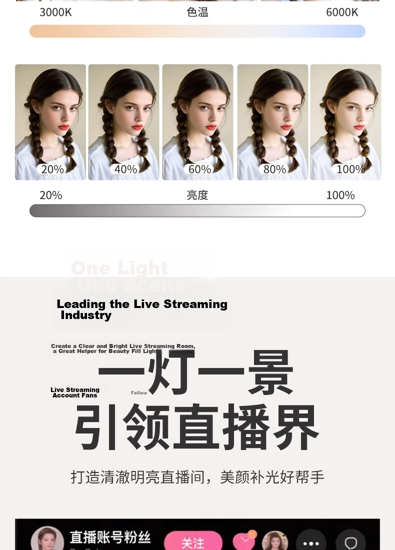 Labata Remote Dimmable LED Photography Bulb E27 Screw Base Super Bright Energy-Saving Live Streaming Soft Light Whitening Fill Light Mushroom Lamp 14