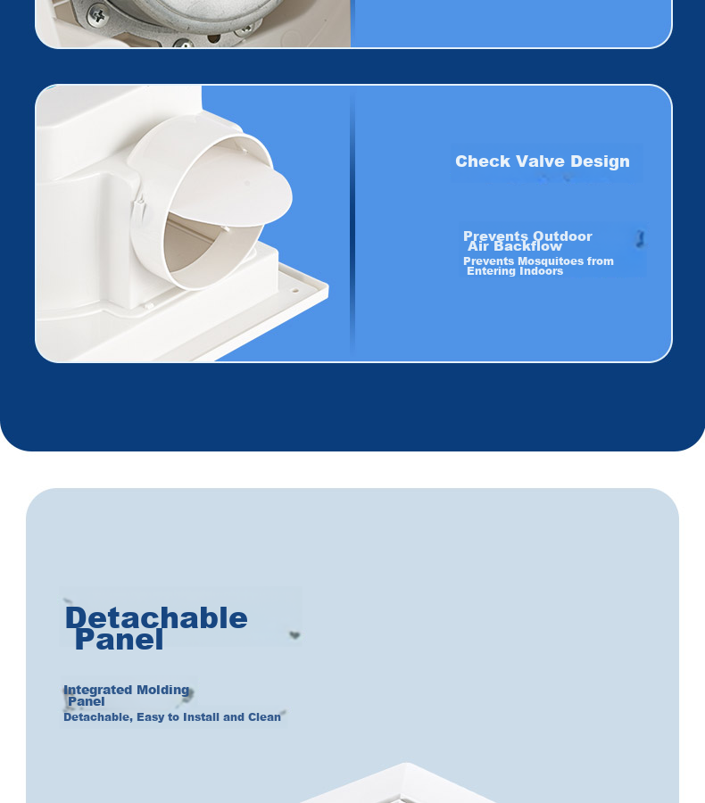 GENUIN Ceiling Duct Exhaust Fan 10 Inch BPT12-14C-1 Powerful Low Noise Ceiling Mounted High Airflow Ventilation Fan 10