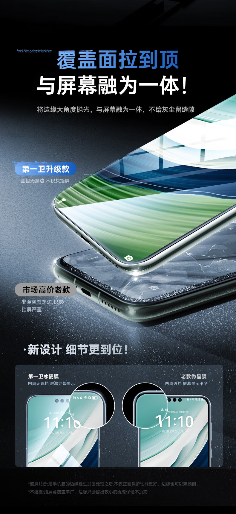First Guard [Buy One Get One Free | New Ice Ceramic Privacy Screen Protector] Full Adhesive Huawei Mate40 Pro/RS Ceramic Anti-Spy Anti-Drop Screen Protector 15