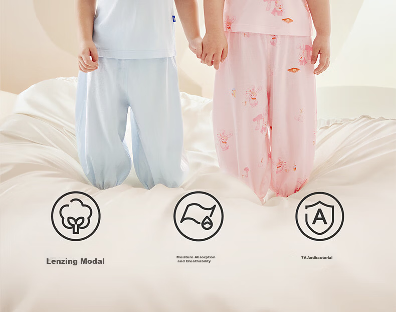 Babycare Soft Short Sleeve Long Pants Homewear Baby Set Children's Pajamas Modal Clothing Little Koala 90 3