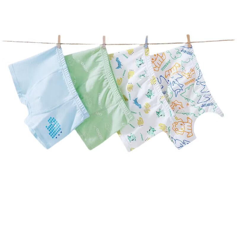 JOYNCLEON Boys' Cotton Underwear Children's Pure Cotton Class A Boys' Boxer Shorts Soft Cotton No Pinching JYF232081
