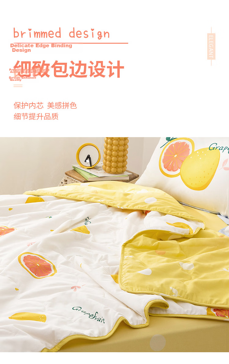 Dohia Home Textiles Pure Cotton Air Conditioning Quilt, 100% Cotton Summer Cool Quilt, Washable Thin Quilt, Comforter Core, 229*230cm 11