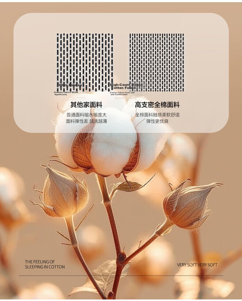 MUJI 100% Cotton Four-Piece Bedding Set Xinjiang Cotton Bed Sheet and Duvet Cover 200x230cm for 1.5/1.8m Bed 5