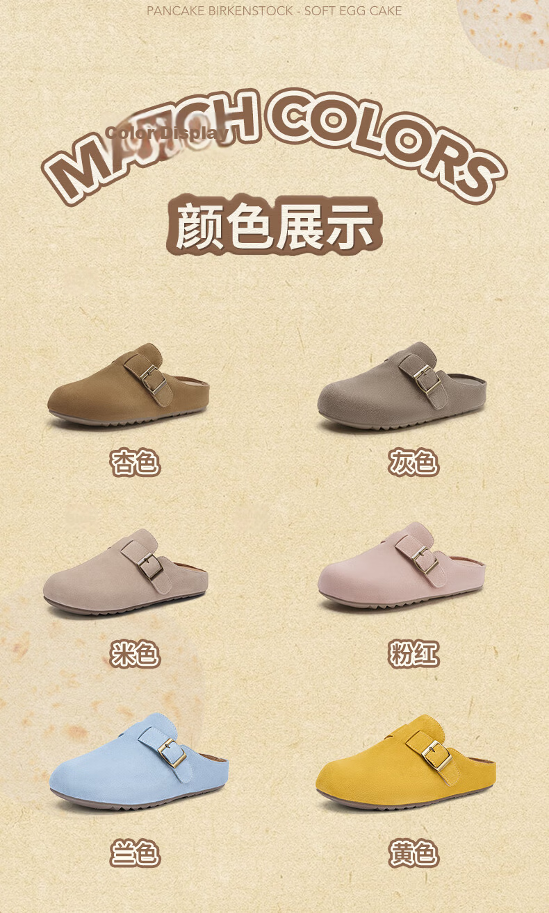 Hotwind Women's Commuter Birkenstock Shoes 2025 Autumn Winter New Plush Slip-On Soft Sole Shoes Mall Same Style 5