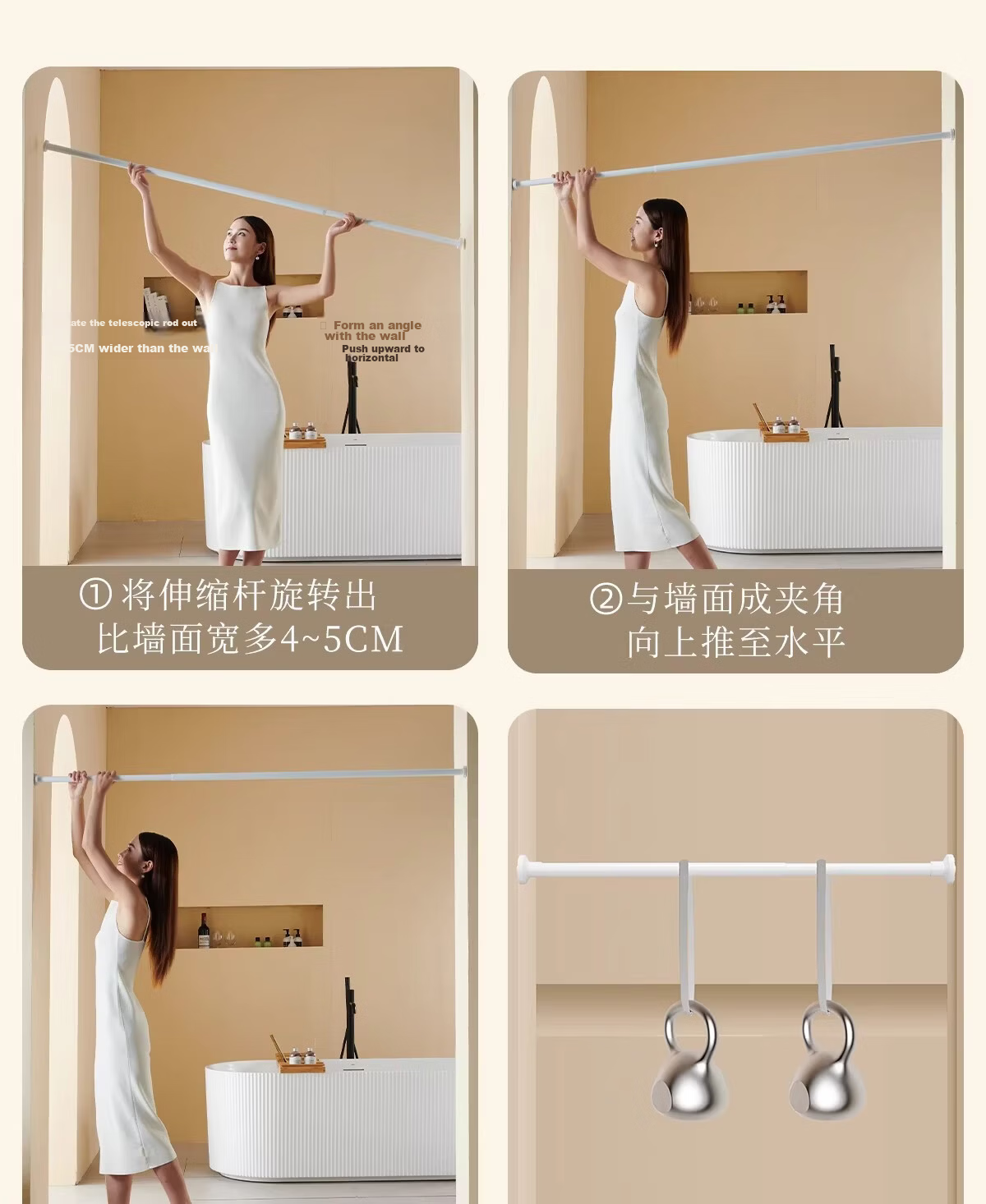 Honglu Thickened Mildew-Resistant Waterproof Bathroom Shower Curtain Partition Curtain Dry and Wet Separation High-Grade 180*200cm 34
