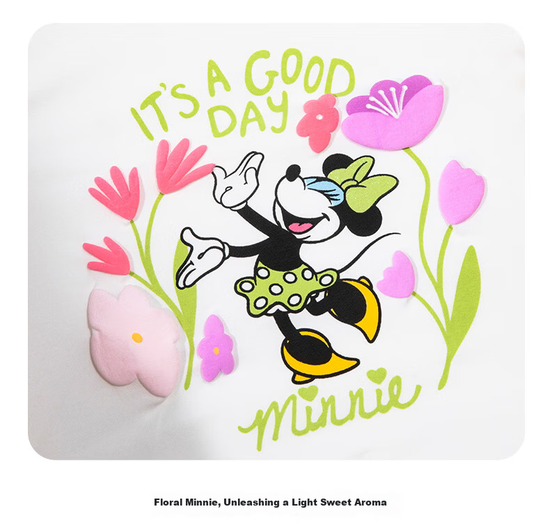 Disney Minnie Summer Cooling Girls' Set Breathable T-Shirt Mosquito-Repellent Long Pants Sports Casual Outfit Avocado Green 140 15
