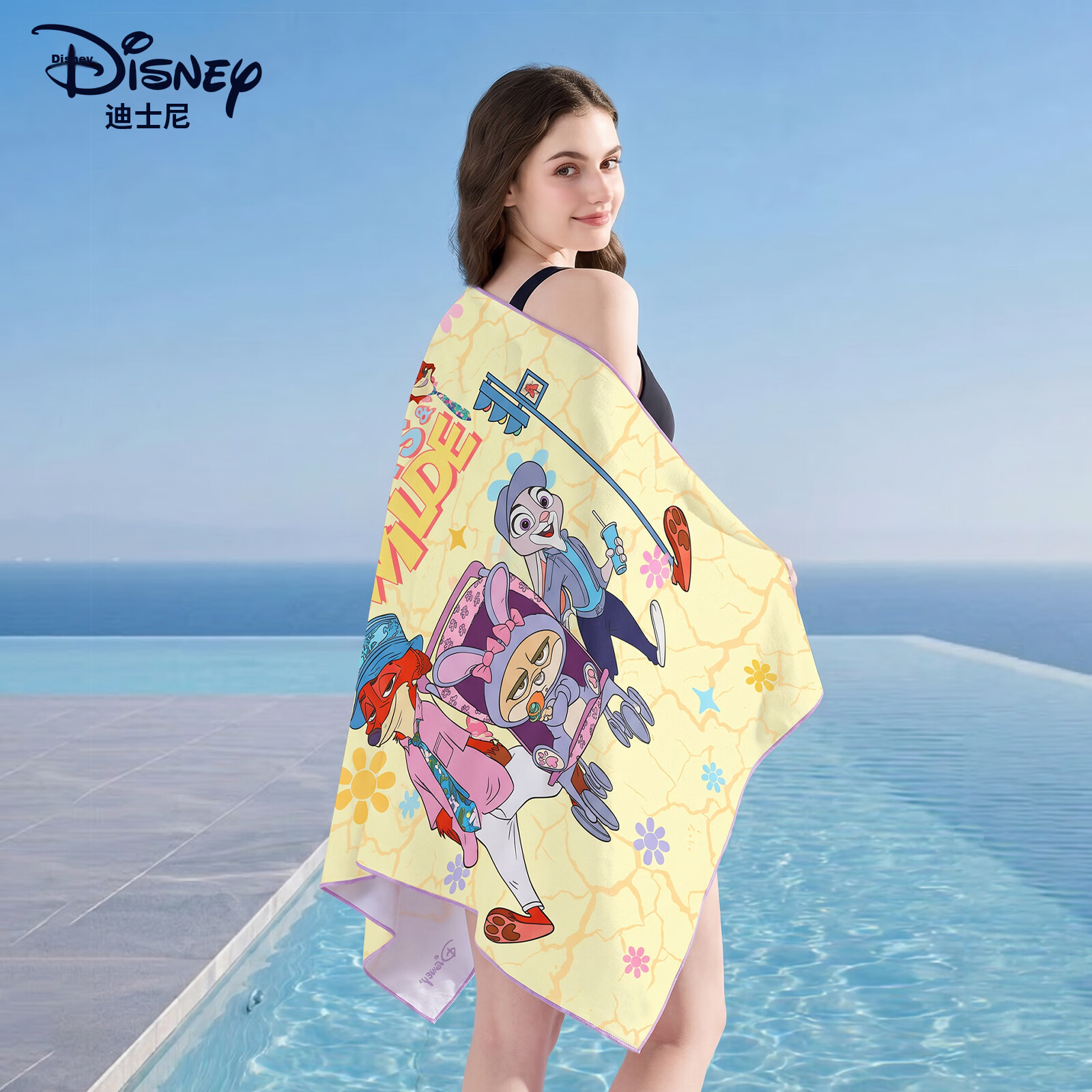Disney Zootopia Swimming Towel Beach Towel Sports Adult Absorbent Bath Towel D96008S