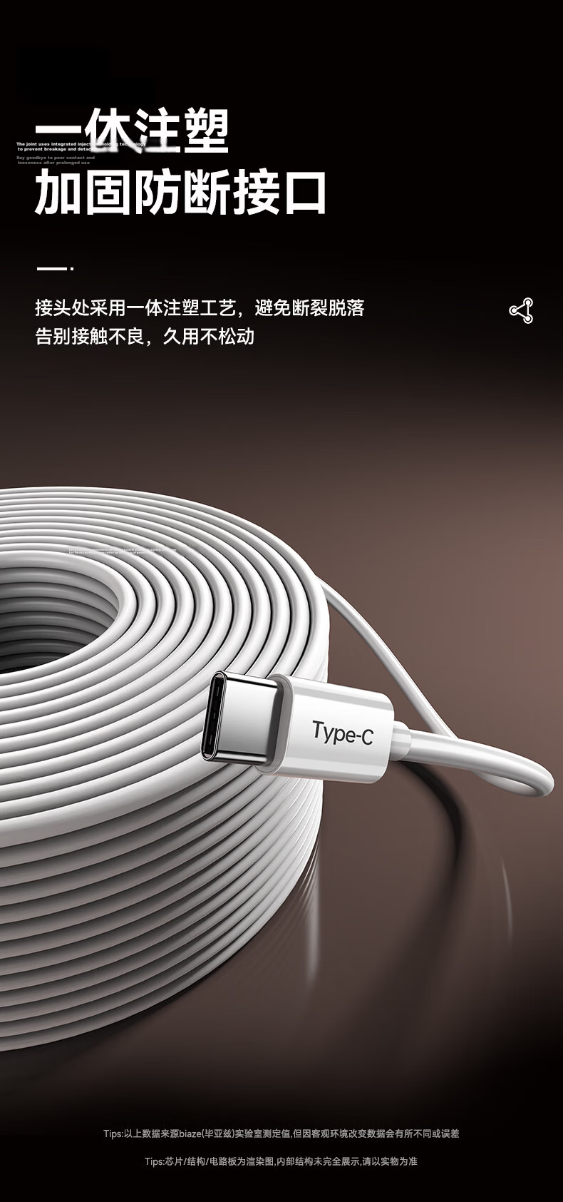 BIAZE Surveillance Camera Power Extension Cable Type-C for Xiaomi 2 PTZ Standard 2K/360/Ezviz Indoor Outdoor 3M Charging Cable 10