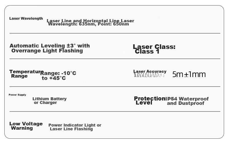 Guangchen 8-Line Infrared Level High-Precision Strong Light Auto-Leveling Laser Level Outdoor Daylight Fine Line 39