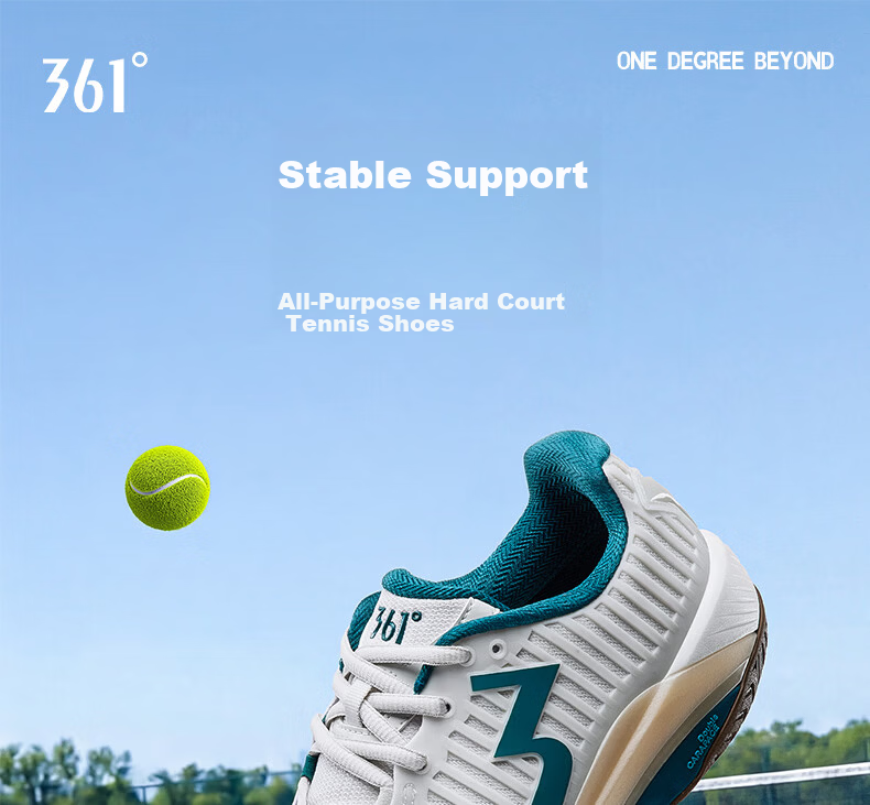 361° Stable Grip Tennis Shoes Men Summer Breathable Badminton Shoes Women Sports Non-Slip Wear-Resistant Couple 672634401-12 1