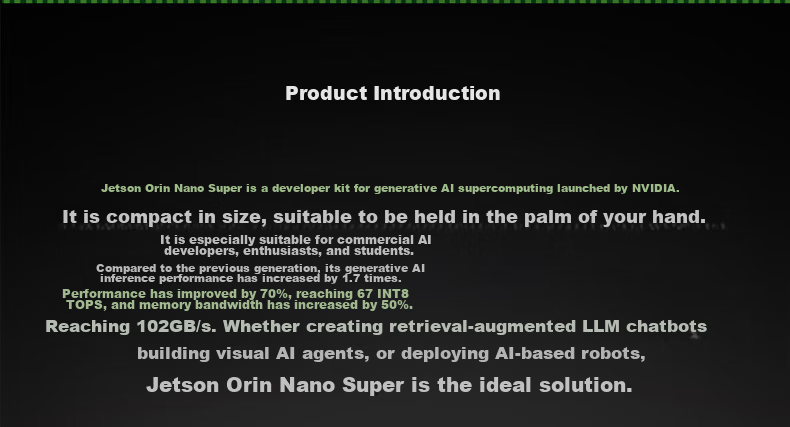 NVIDIA Jetson Orin NANO Super Official AI Development Kit 8GB 14