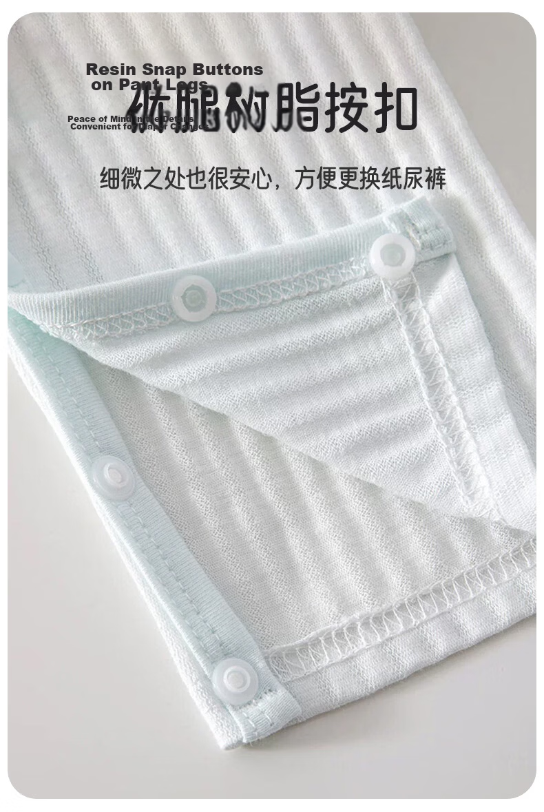 Aibaoqi Children's Summer Thin Pajamas Set Cotton Long Sleeve Homewear Air Conditioning Clothes T331 Size 90 6