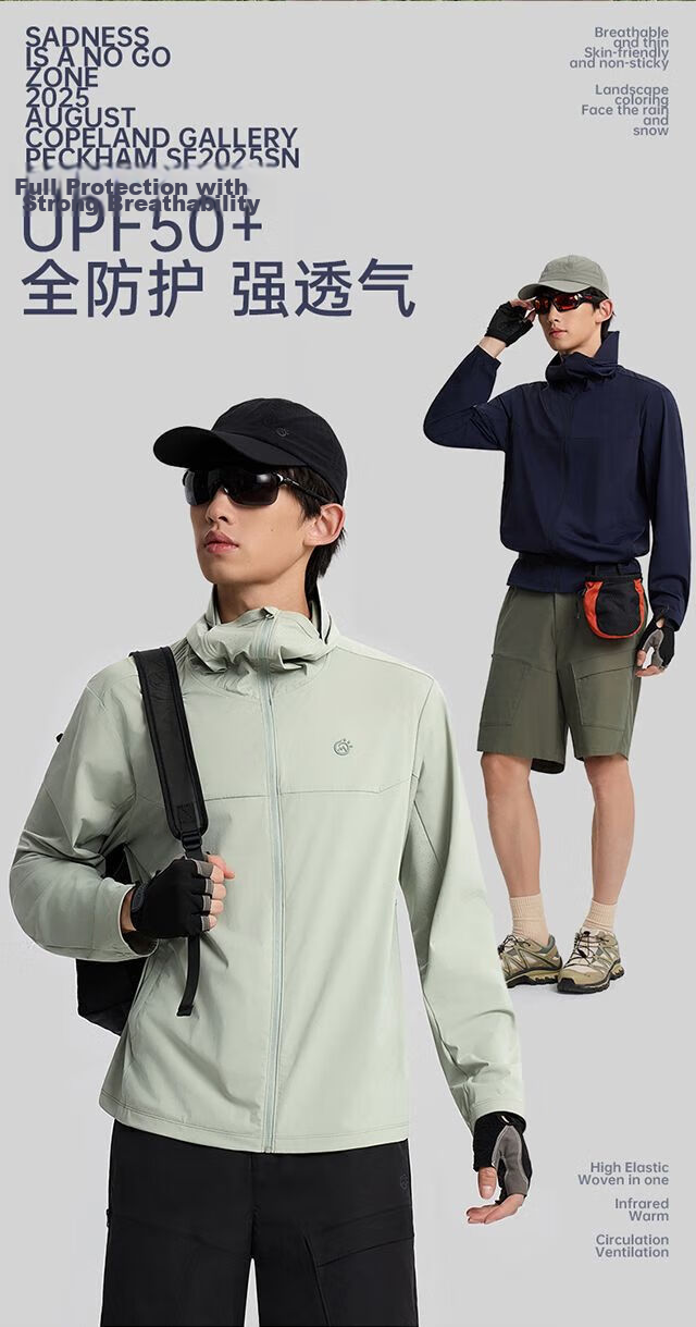 Tantuo True UPF Sun Protection Jacket for Men Summer Outdoor Hiking Mountaineering Coat 2