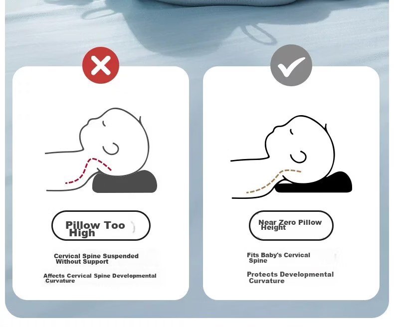 Aibedila Baby Shaping Pillow Newborn Head Correction Anti-Plagiocephaly 0-6 Months Infant Sleep Positioner for 1 Year Old 10