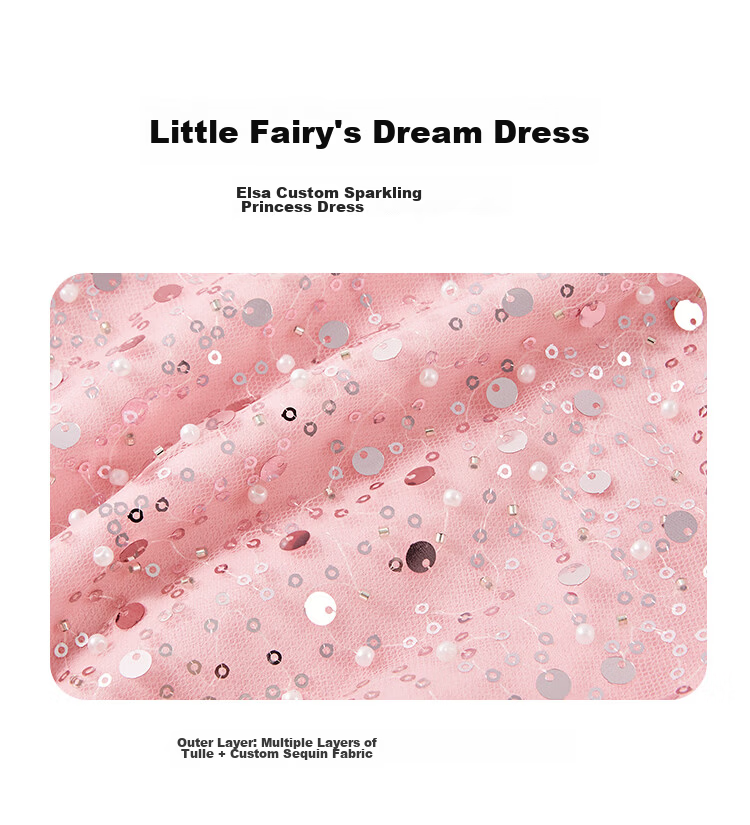 Disney Girls' Dress Children's Princess Tulle Dress Birthday Party Dress 2026 Summer New Girls' Sleeveless Dress 4