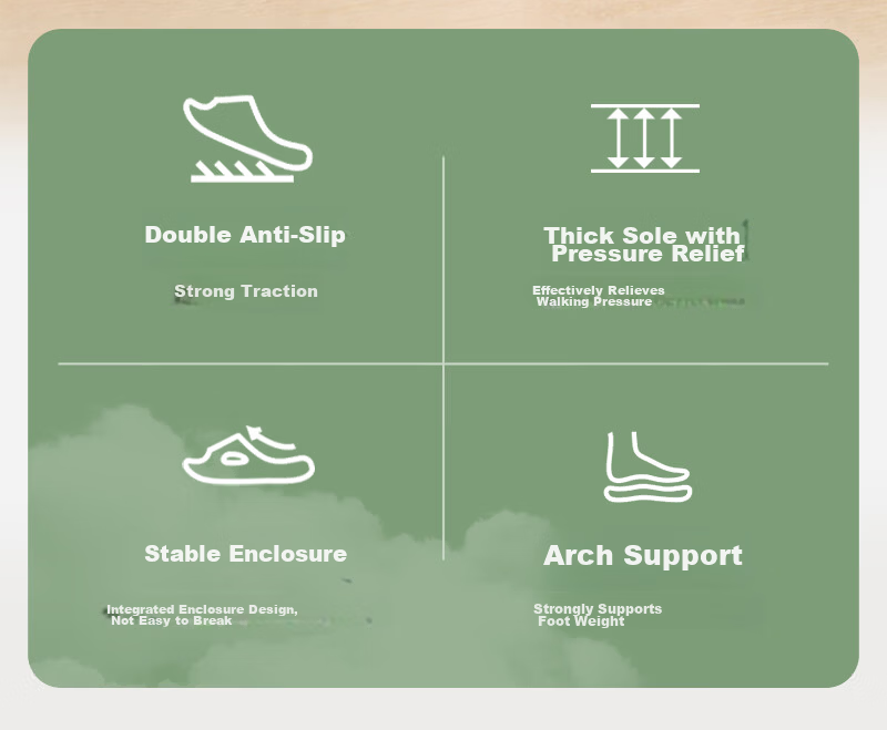 One's Member Soft Elastic Scientific Arch Support Antibacterial Non-Slip EVA Home Outdoor Slippers Misty Pink 39-40 2