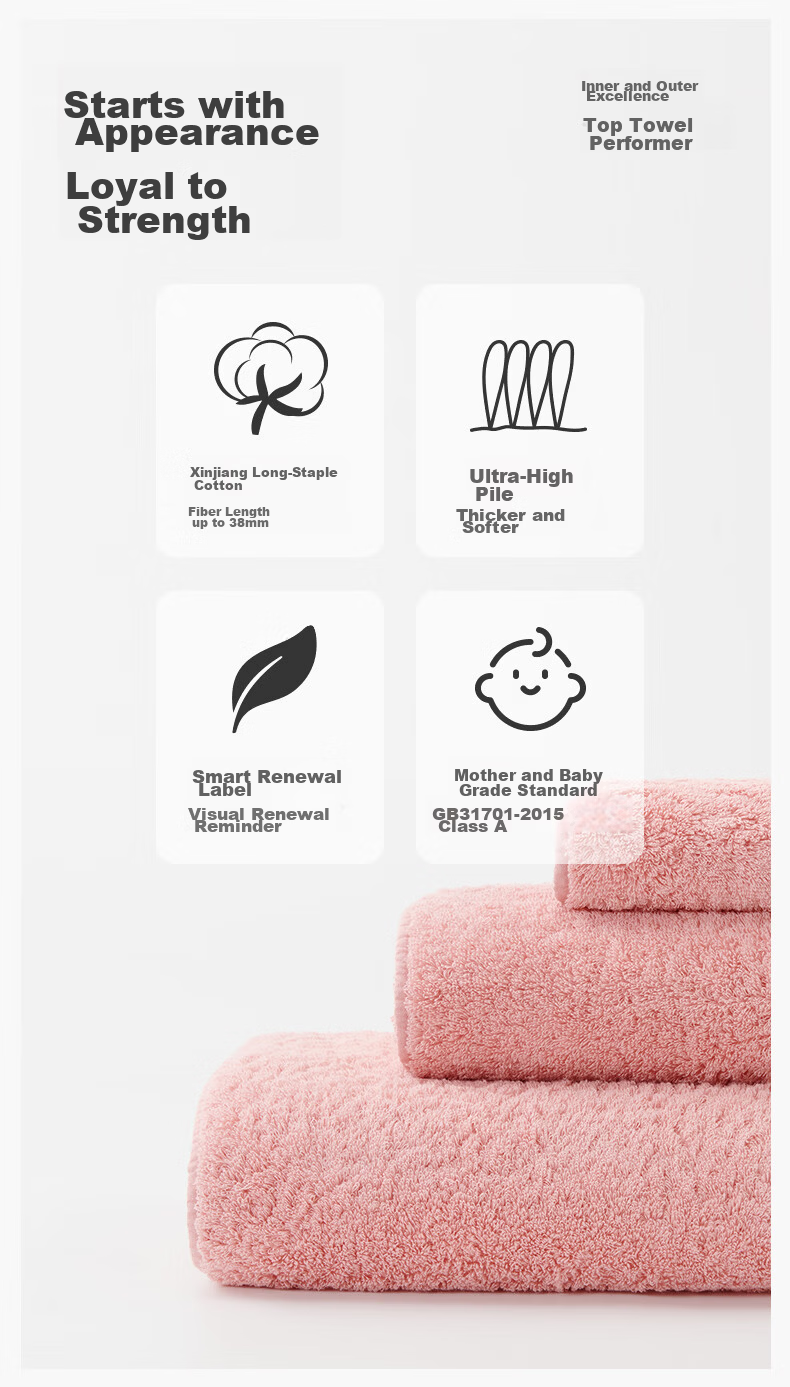 Furi Home Textiles × JDear JD.com Collaboration Pure Cotton A-Class Extra Large Extra Thick Xinjiang Long-Staple Cotton Bath Towel Deep Purple 3