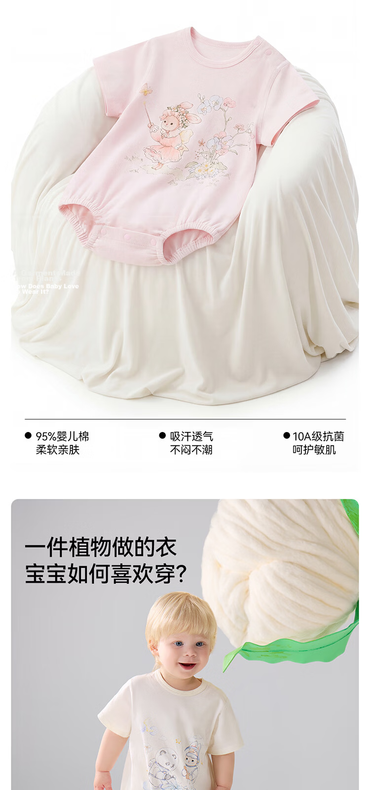 Betis Baby Clothes 2026 New Summer Thin Newborn Breathable Unisex Short Sleeve Romper 4