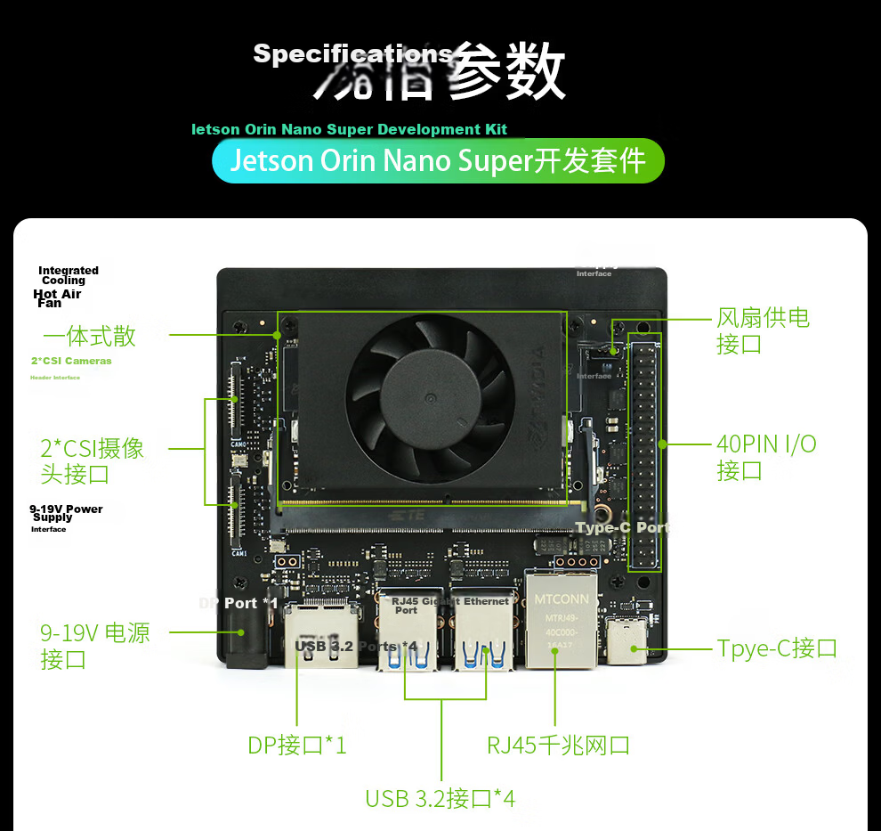 NVIDIA Jetson Orin NANO Super Official AI Development Kit 8GB 28